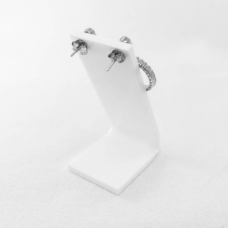 Sterling silver circle of life earrings