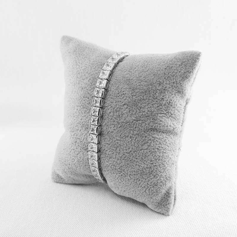 Thick Sterling Silver Tennis Bracelet For Women