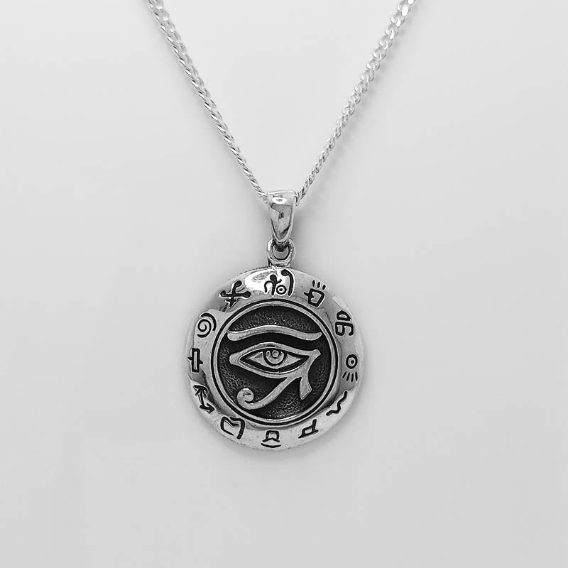 Sterling Silver Eye of Horus Pendant