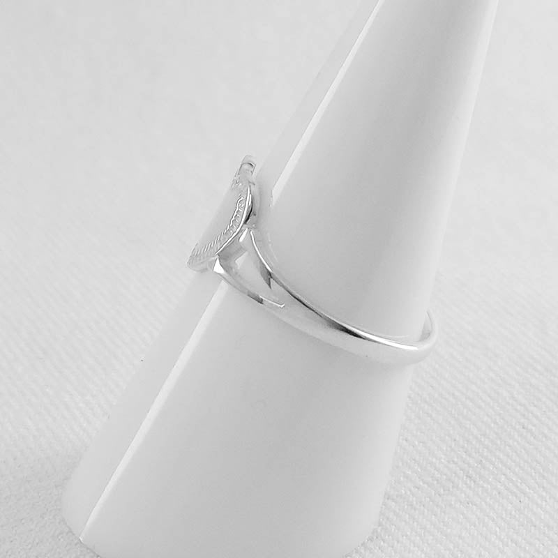 Sterling silver signet ring - heart shaped