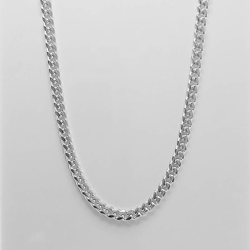 Sterling Silver Chain For Men - Cuban Link Design