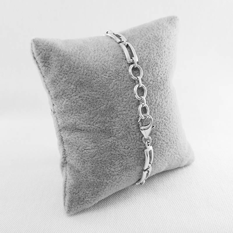 Silver Gemstone Bracelet