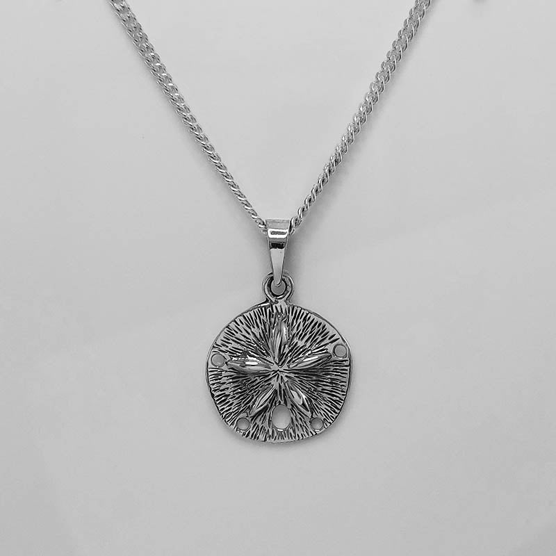 Silver Sand Dollar Charm Pendant