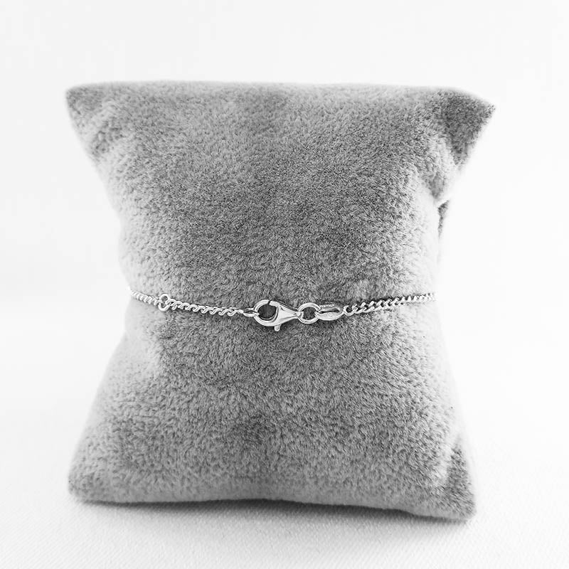 Sterling Silver Baby Bracelet with a Teddy Bear Charm