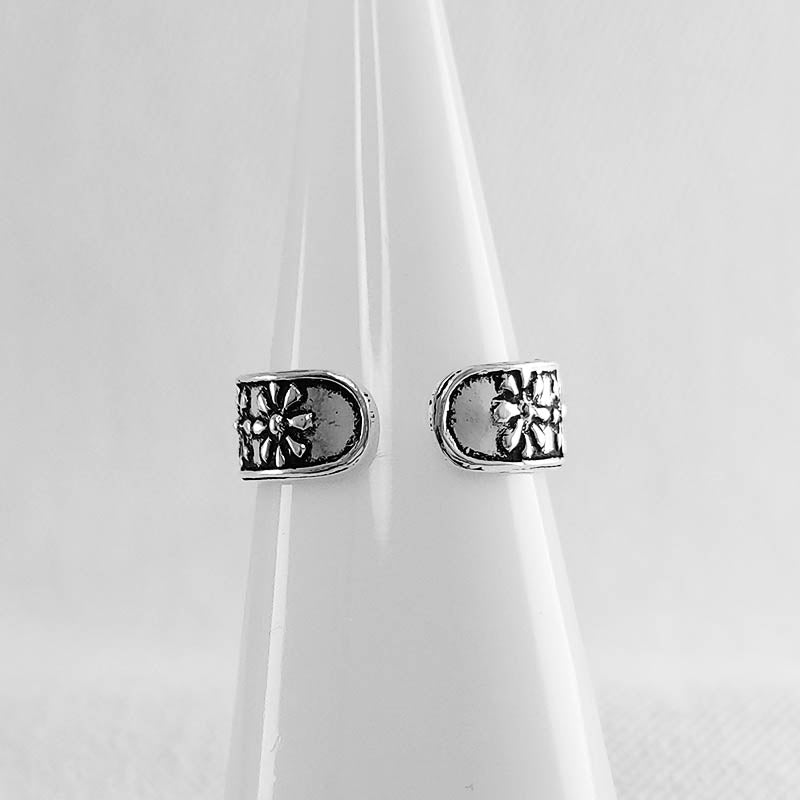 Sterling Silver Floral Toe Ring