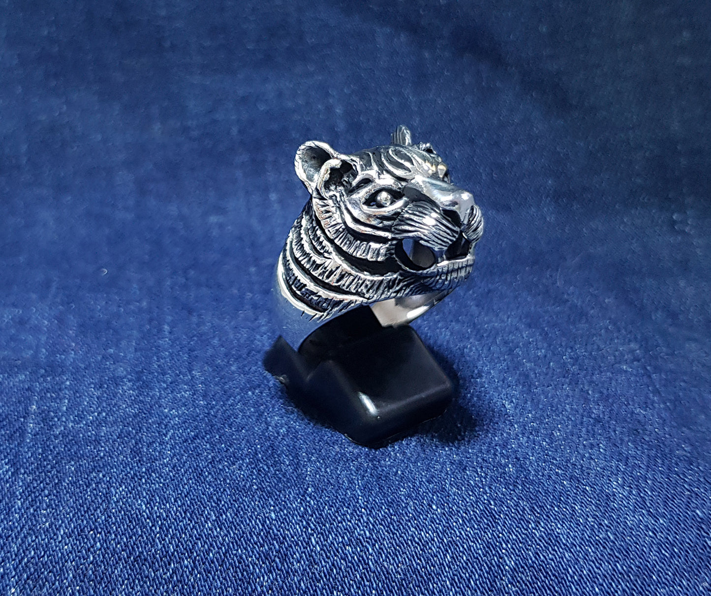 Sterling Silver Tiger Ring