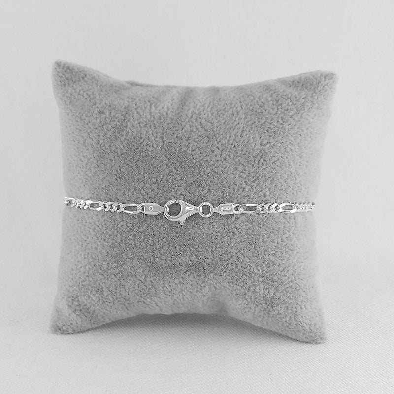 Sterling Silver ID Bracelet With heart Stamp