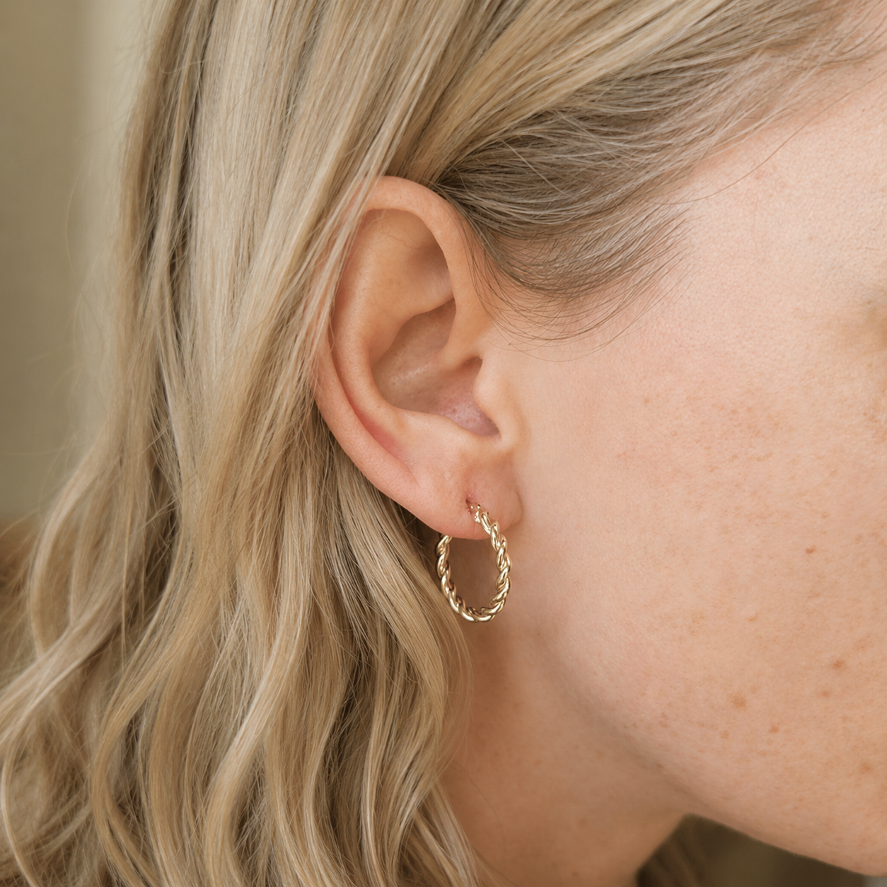 9ct gold and rose gold earring collection — studs, hoops and drops by Silver Image