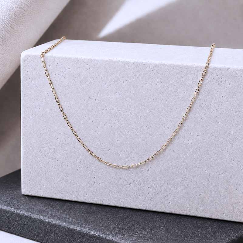 9ct Gold Elongated Anchor Chain