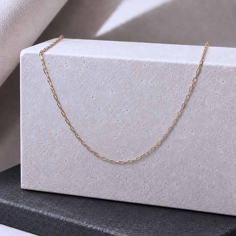 9ct Gold Elongated Anchor Chain