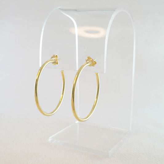 9ct Yellow Gold Hoop Earrings