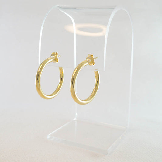 Large 9ct Gold Hoop Earrings