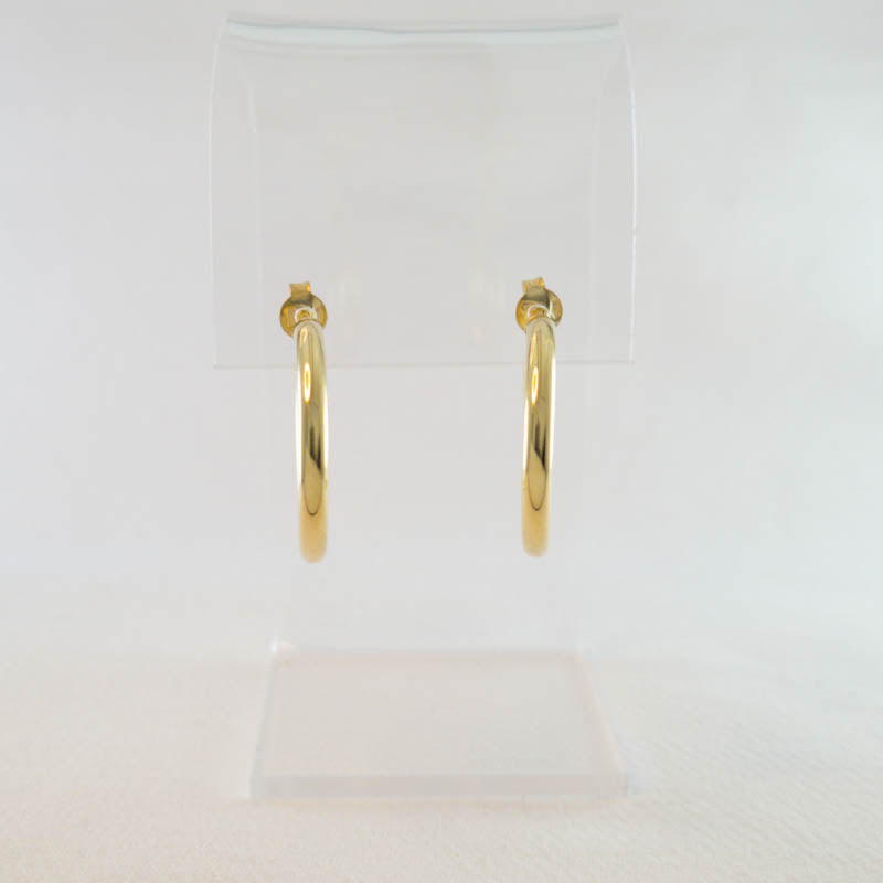 Large 9ct Gold Hoop Earrings