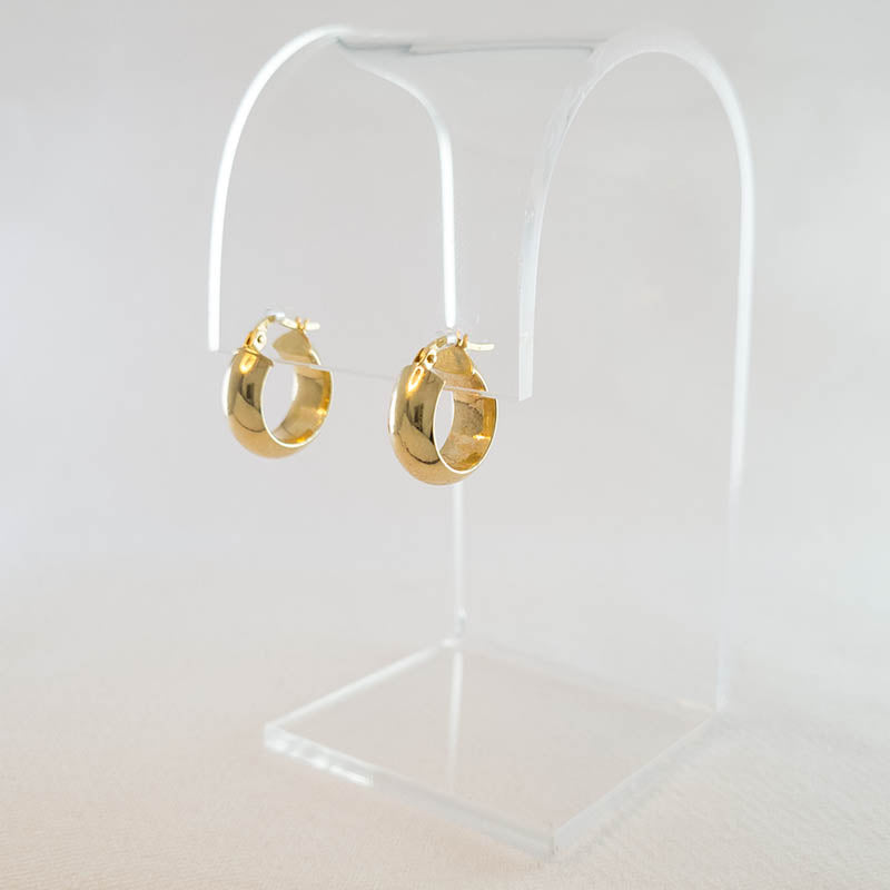 Chunky Gold Hoop Earrings