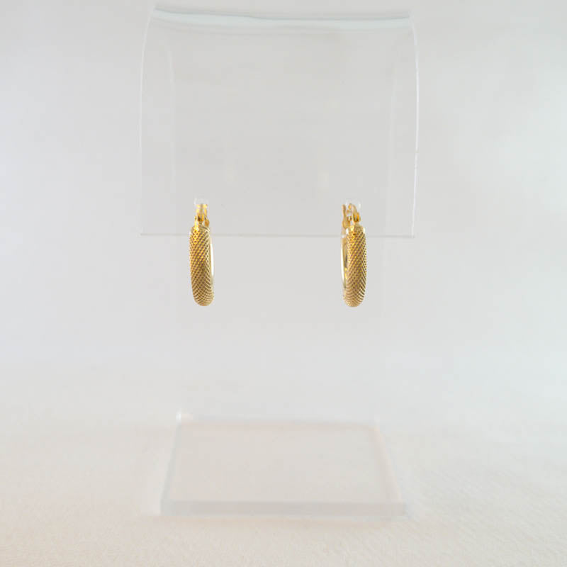 Small gold hoop earrings