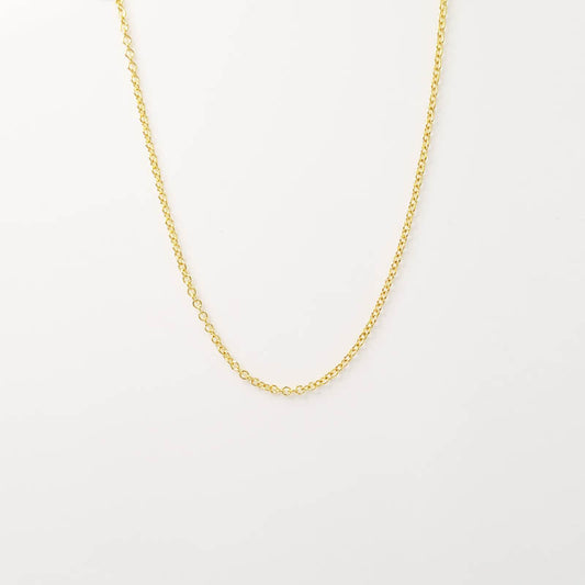 Thin 9ct Gold Rolo Chain