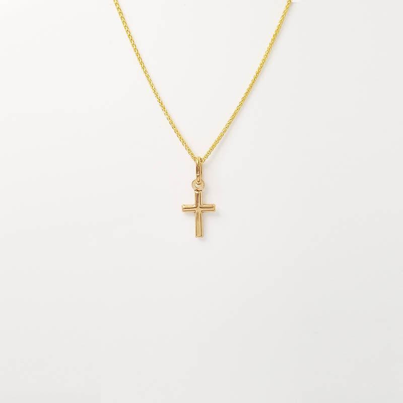 Small Gold Cross Pendant