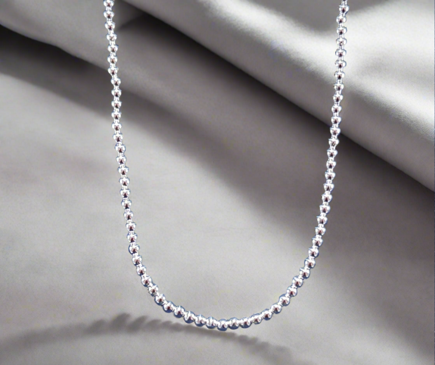 Sterling Silver Ball Necklace