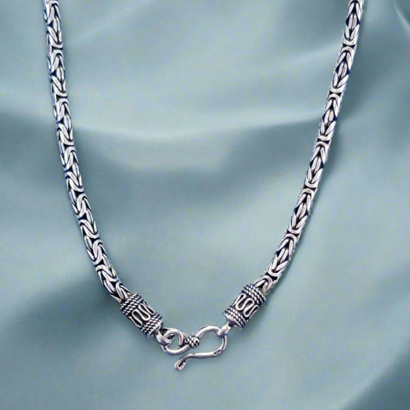 Sterling Silver Byzantine Necklace