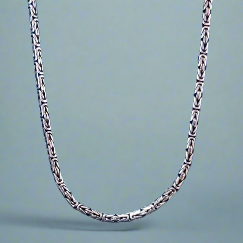 Sterling Silver Byzantine Necklace