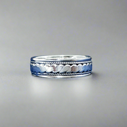 silver Celtic ring for men