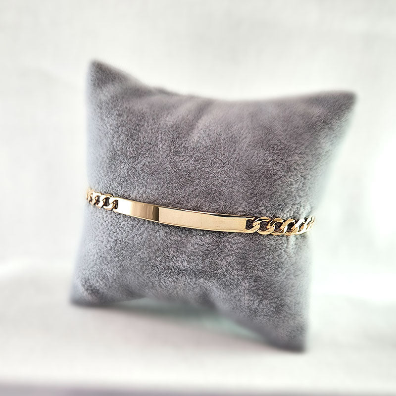 Gold ID Bracelet For Men