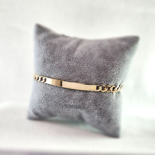 Gold ID Bracelet For Men