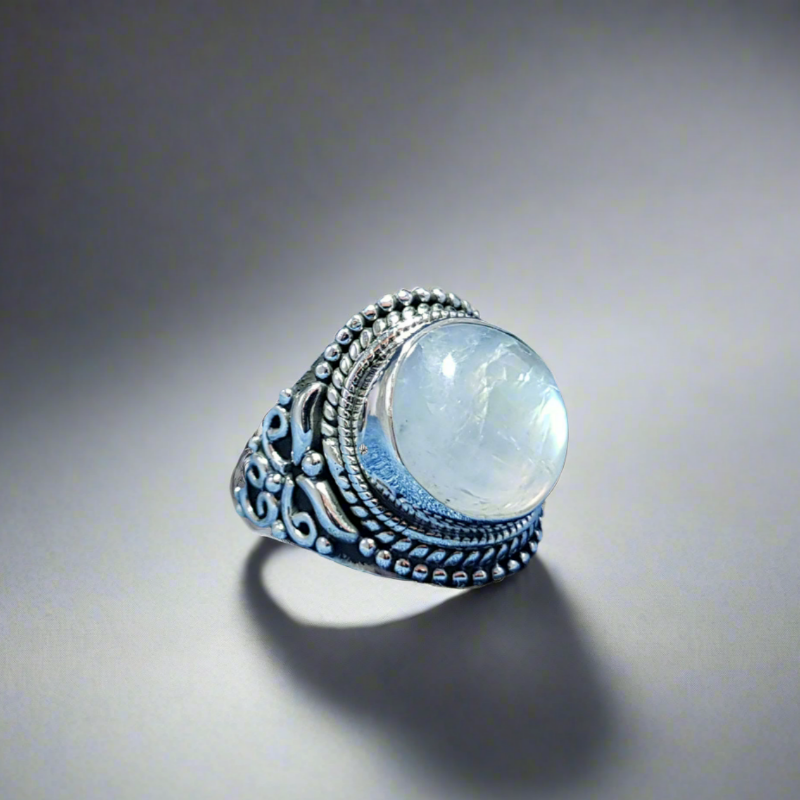 Sterling Silver Moonstone Ring