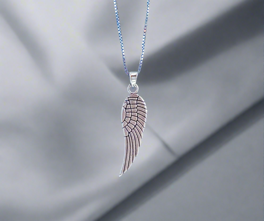 Sterling Silver Angel Wing Charm or Pendant