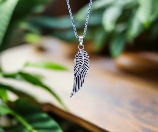 Sterling Silver Angel Wing Charm or Pendant