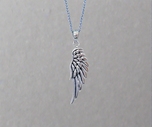 Sterling Silver Angel Wing Charm or Pendant