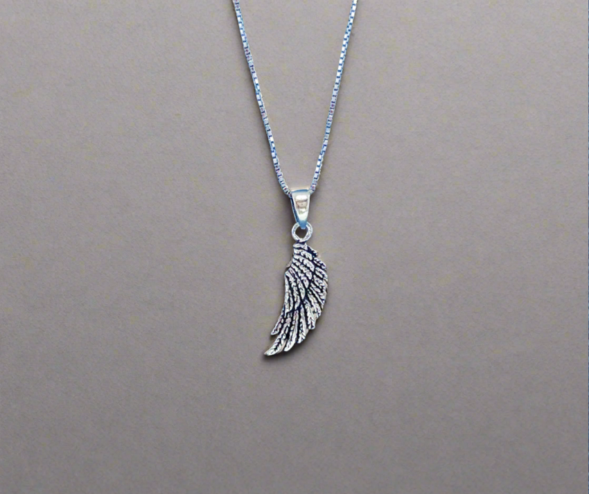 Sterling Silver Angel Wing Charm or Pendant