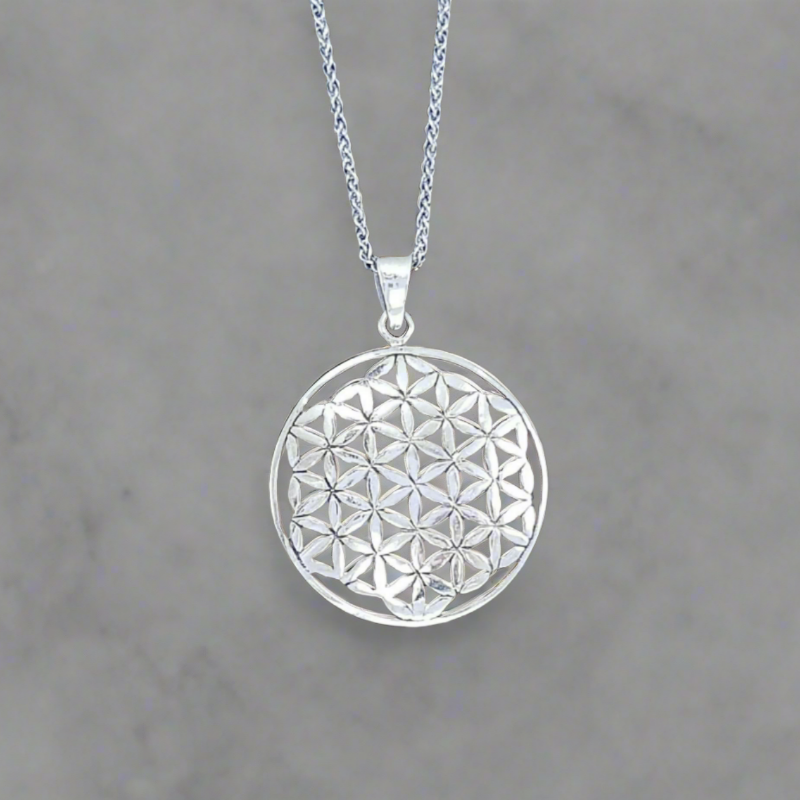 Sterling Silver Flower of Life Pendant