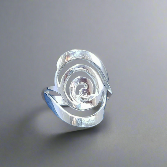 Sterling Silver Spiral Design Ring