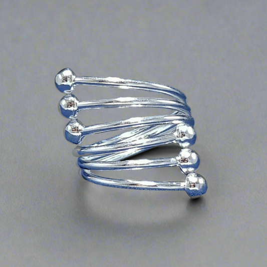 Sterling silver cocktail ring - a chunky ring for women