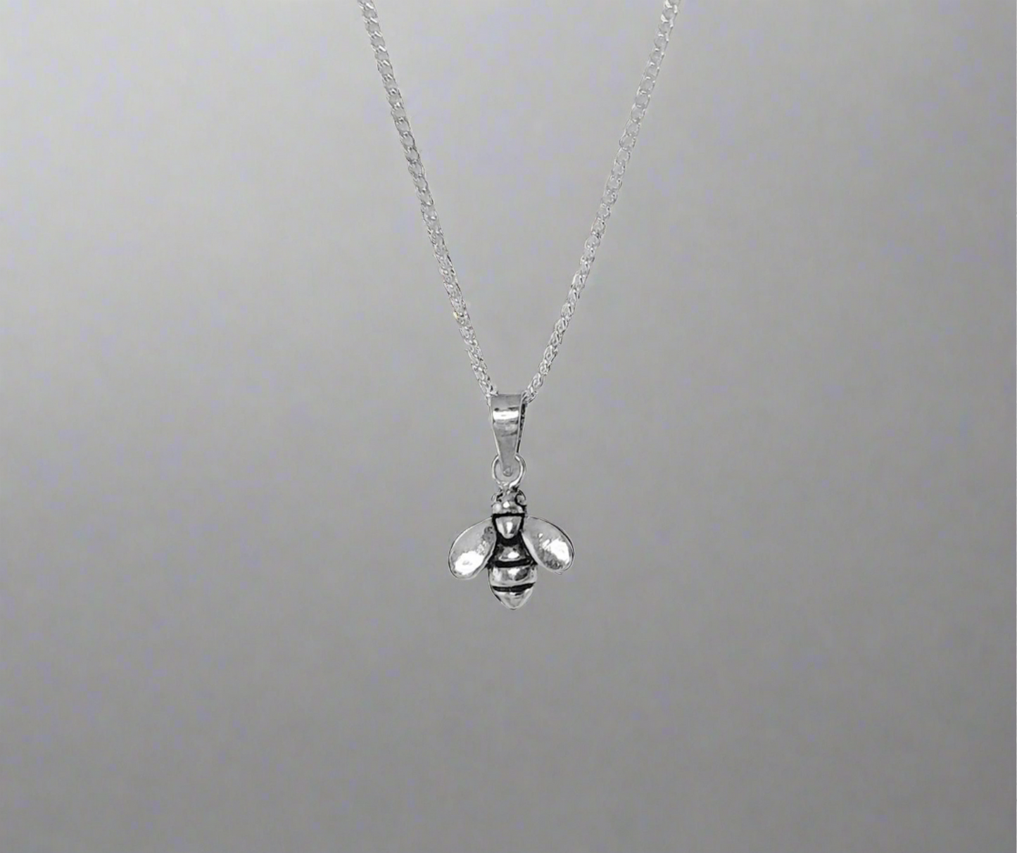 Sterling Silver Bee Pendant or Charm