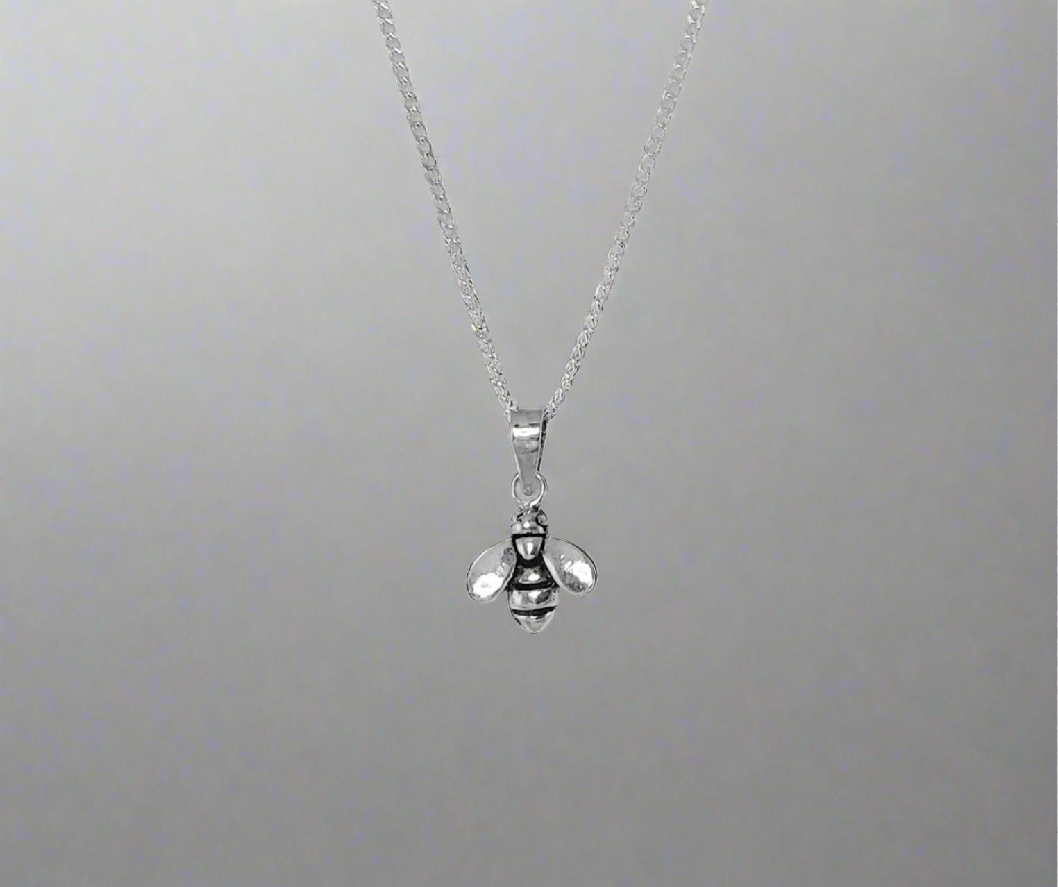 Sterling Silver Bee Pendant or Charm