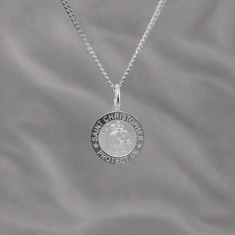 Sterling Silver St Christopher Pendant