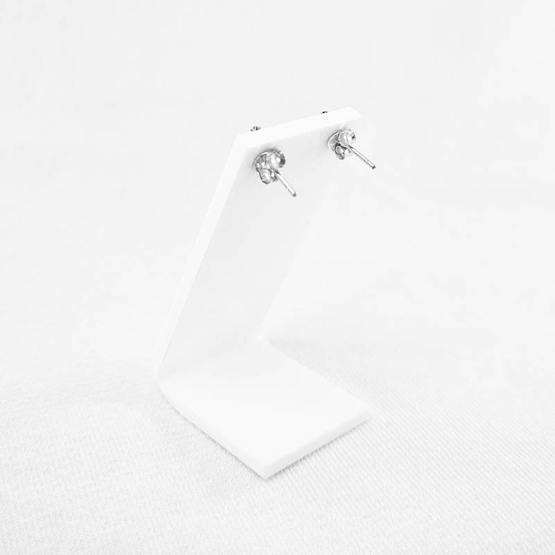 Silver Ship Anchor Stud Earrings