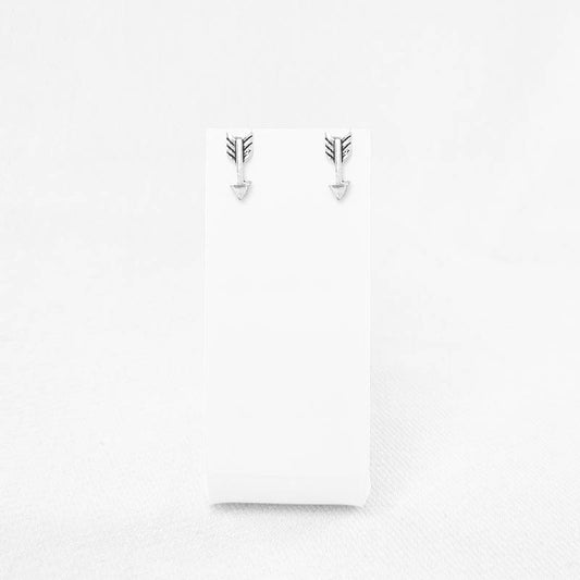 Silver Arrow Stud Earrings