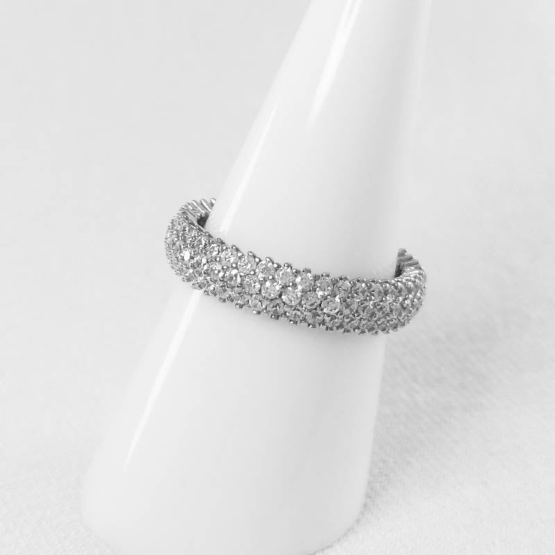 Sterling Silver Eternity Band with CZ Stones
