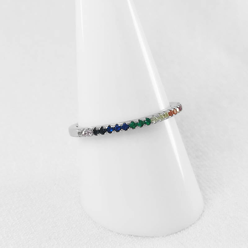 Delicate Rainbow Cubic Band