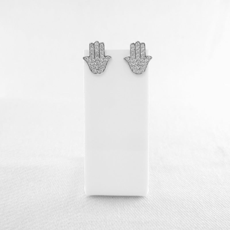 Hamsa Hand Stud Earrings