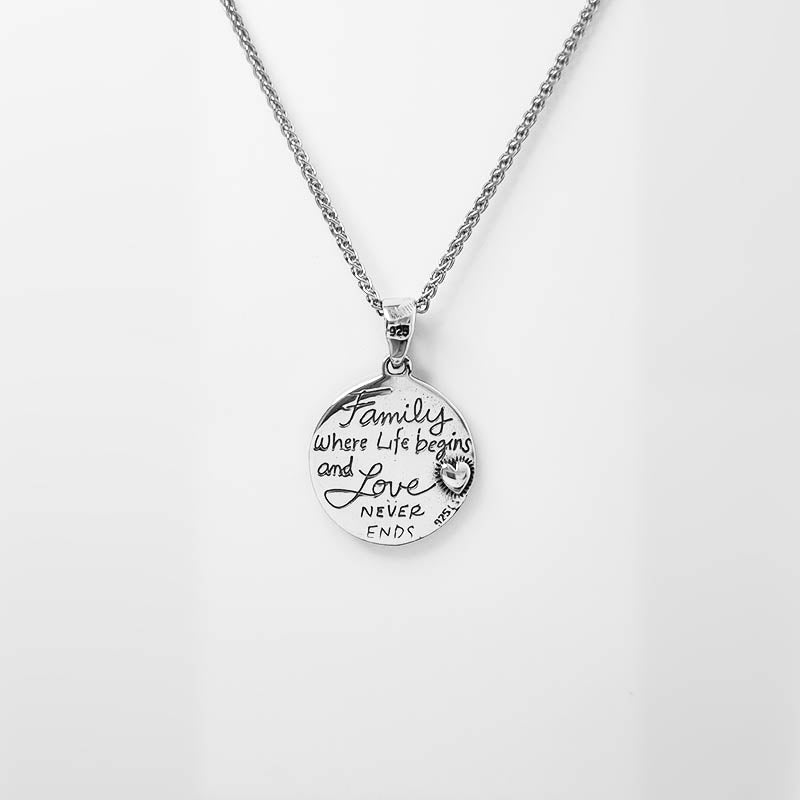 "Love Never Ends" Tree of Life Charm