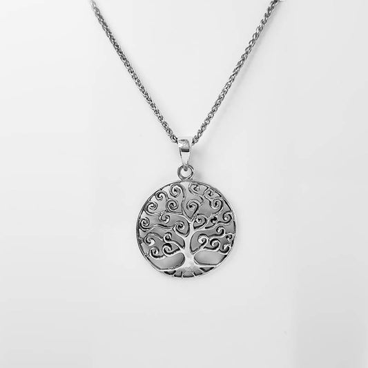 Sterling Silver Tree of Life Pendant with a Bohemian Design