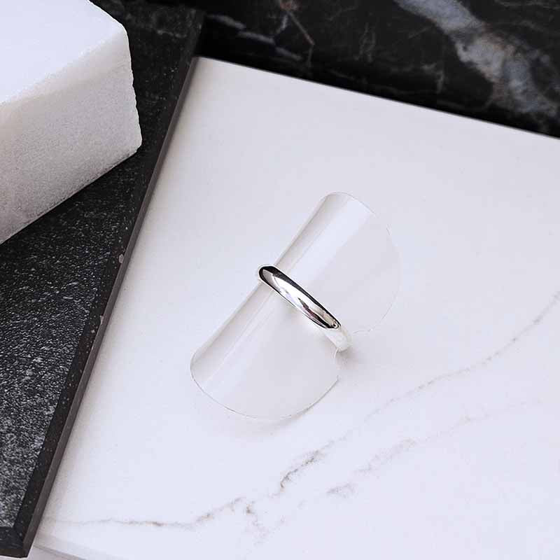 Sterling Silver Plain Band Ring — 3mm