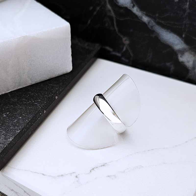 Sterling Silver Plain Band Ring — 5mm