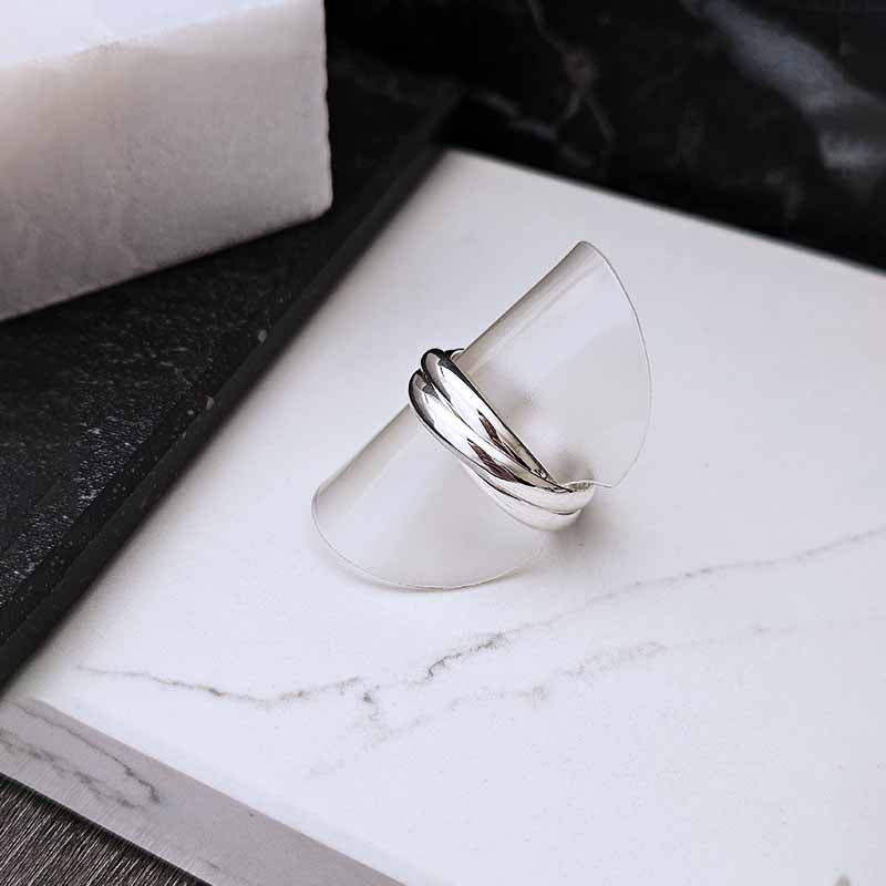 Sterling Silver Russian Wedding Band — 3mm