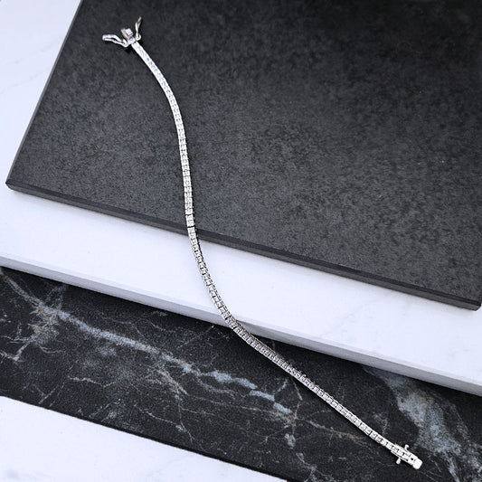 Thin Cubic Zirconia Tennis Bracelet