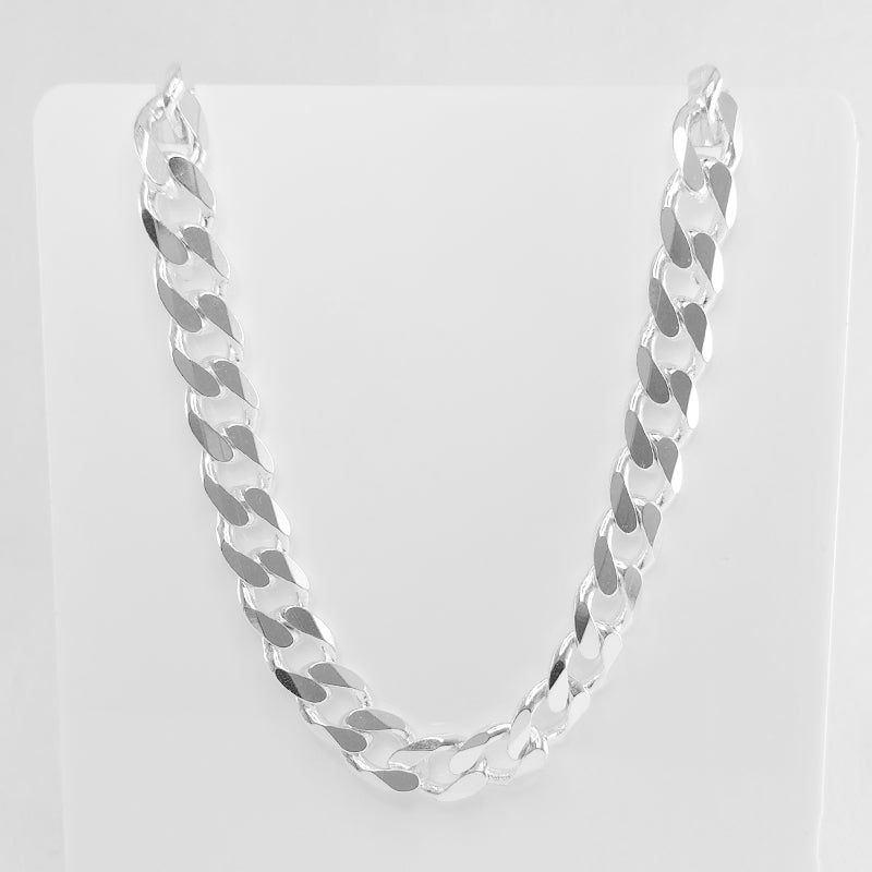 Sterling Silver Curb Chain Necklace - 5mm Thickness